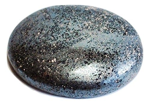 Reiki Healing Energy Charged Crystal Hematite Cabachone Palm Stone (2 x 3 cm)