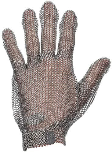 Cut Resistant Gloves, Silver, M