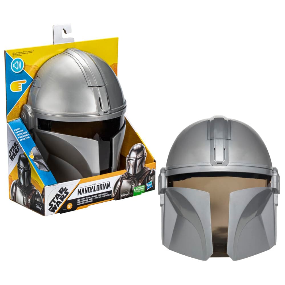 Star Wars Toys The Mandalorian - Electronic Mask - The Mandalorian - Costume with Phrases and Sound Effects - Age: 5+