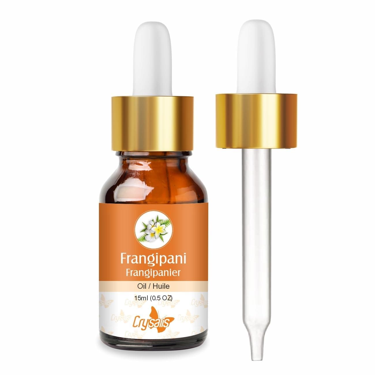 Crysalis Frangipani oil (Plumeria) Oil |100% Pure & Natural Undiluted Essential Oil Organic Standard| Perfect For Massage Oil, |Aromatherapy Oil| 15ml With Dropper