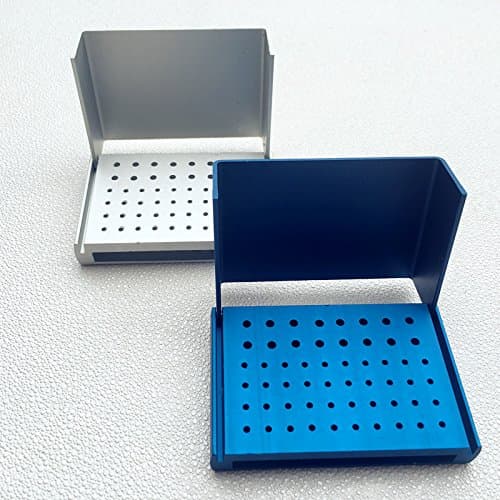 2pcs Dental Burs Holder 58-hole Autoclavable polishing brush cup Block