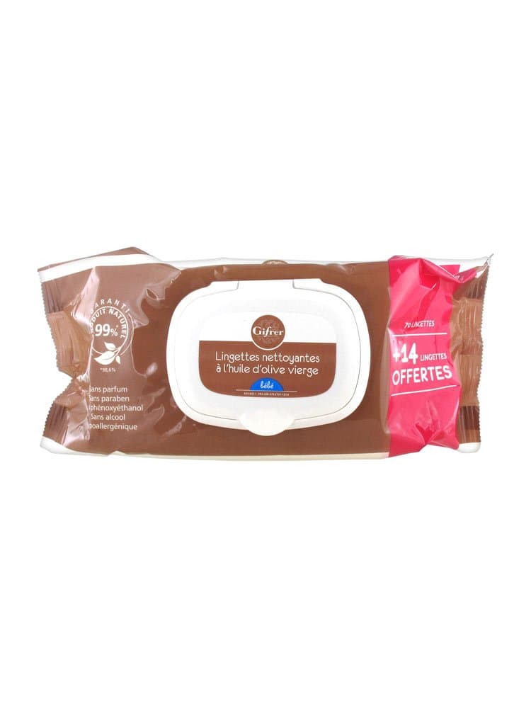Cleansing Wipes With Virgin Olive Oil 70 Wipes + 14
