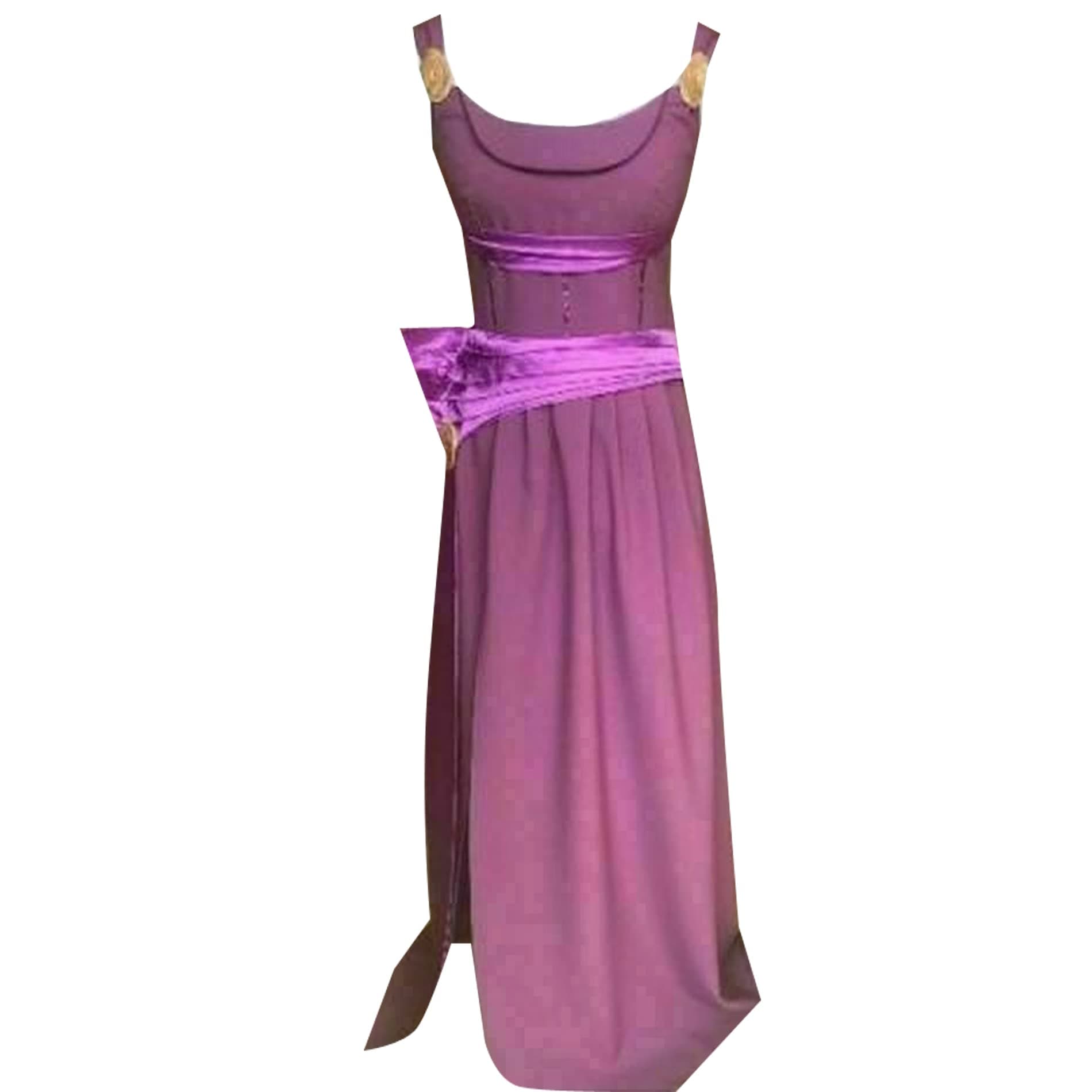 AGLAYOUPINAdult Princess Megara Cosplay Costume Dress Halloween Custom Made