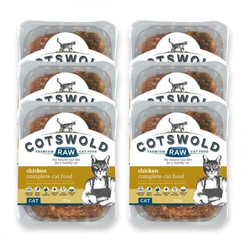 Cotswold RAW Complete Cat, Raw Cat Food, GWF Nutrition, Premium British Meat Raw Food for All Cats, Frozen Cat Meal, Chicken Mince – 6kg