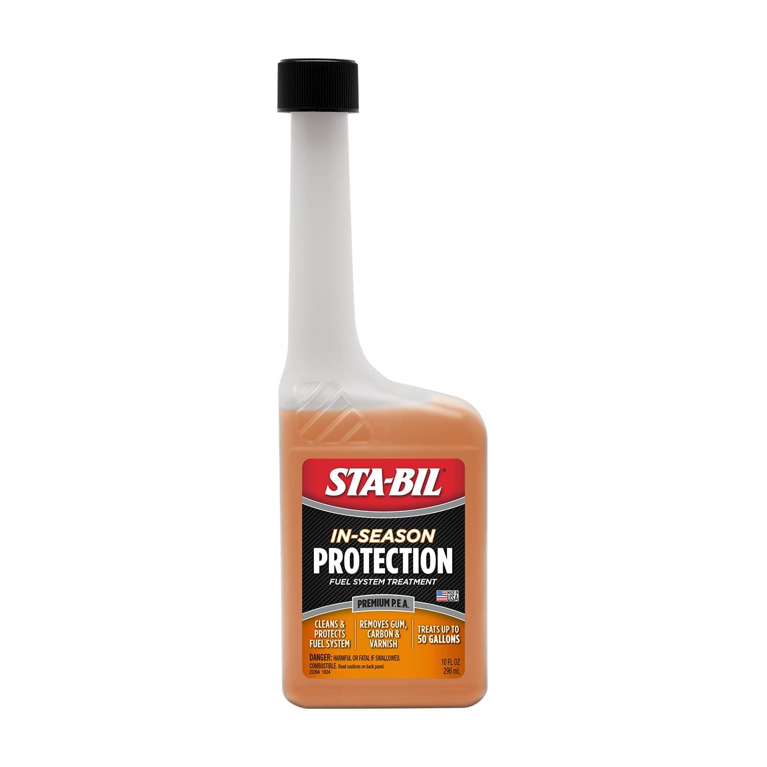 STA-BIL In-Season Protection Fuel System Treatment | Full Protection Fuel System Cleaner, Injector Cleaner, Increases MPG, Prevents Corrosion, 10 Fl. Oz.