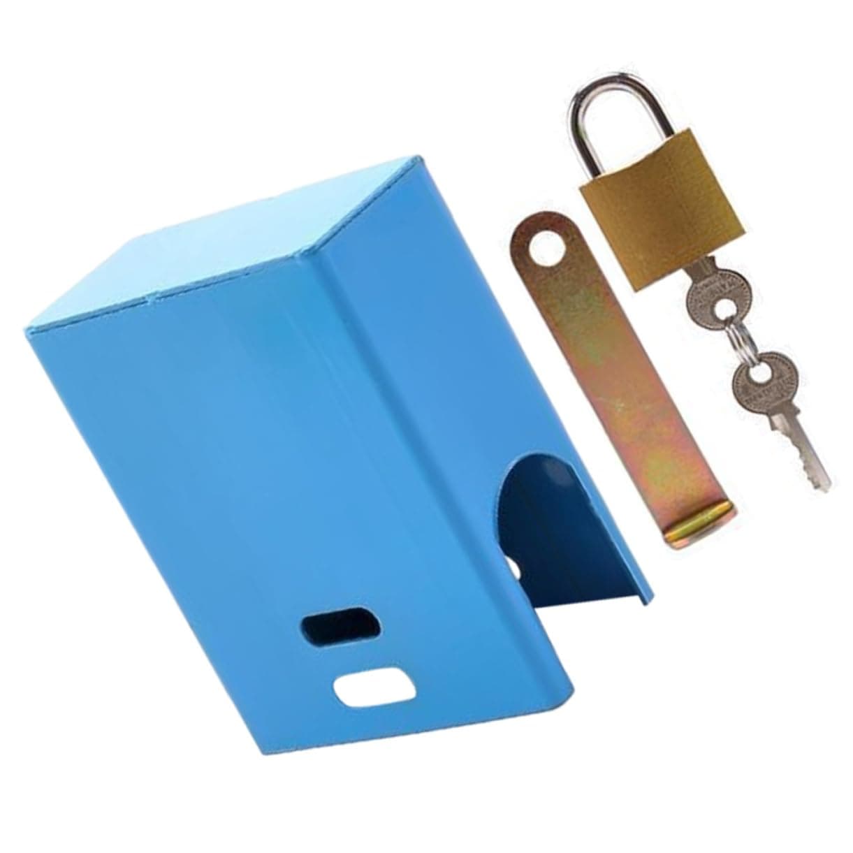 Sosoport1 Set Outdoor Faucet Cover Flow Security Systems Water Faucet Lock Key Outdoor Faucet Lock Protective Cover for Valves Spigot Lock Child-Proof Faucet Protection Cover Set Lock Hose