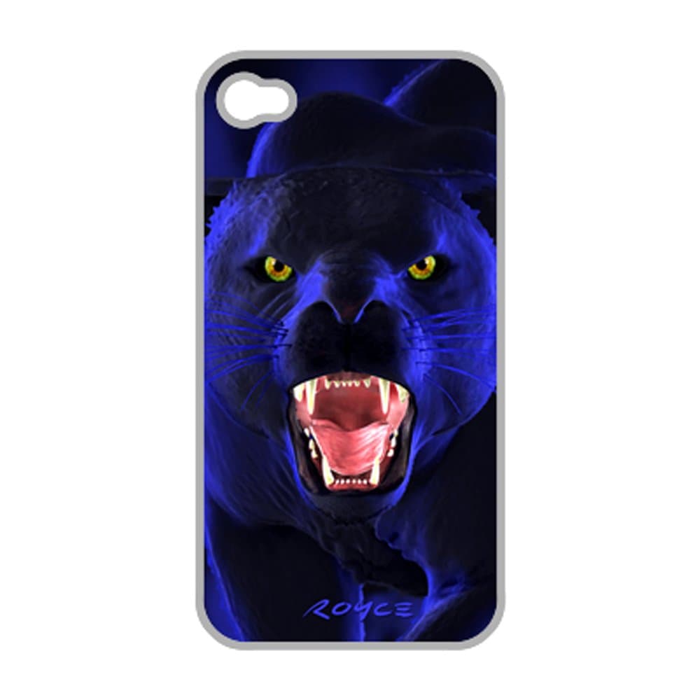3D Apple iPhone 4 4S Protective Skin Hard Case Back Cover With 3-D Tiger-Panther Art By Royce B McClure: Screen Protector Film Included