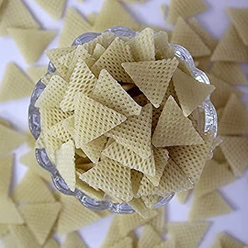 3D Triangle Fryums Ready to Fry Papad | Microwave | Air Fry Instant Vegan Snacks | Crunchy & Tasty Dry Samosa Chips 990g