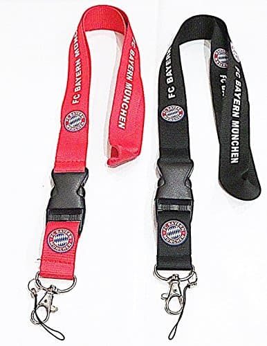Bayern Munchen Keychain Lanyard Combo Red & Black