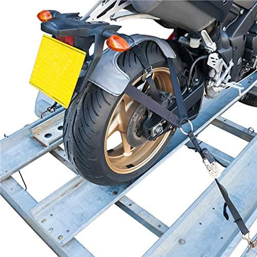 Tie Down Motorcycle Ratchet Tyre Fix Transport Strap Motorbike Trailer For Rear Wheel BikeTek