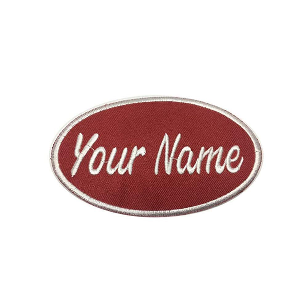 Customized Embroidery Name Patch, Personalized Number Label, Custom Multiple Clothing Bags, Vest, Jacket, Work Shirt ID (2 Pieces) 24in