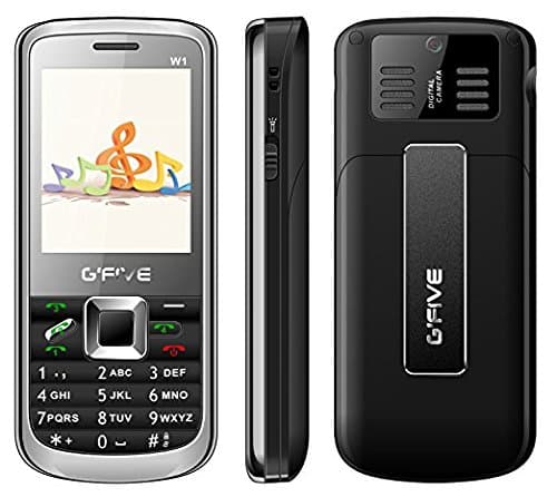 G'Five w1 Plus 4 SIM Basic Feature Mobile Phone(Black)