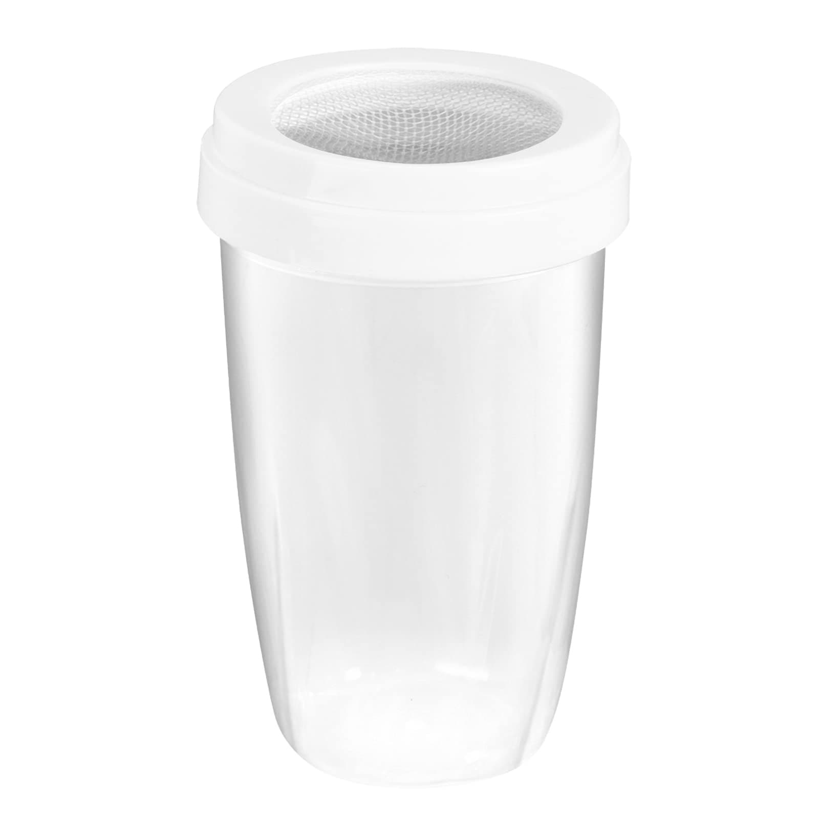 2 Pcs Flour Shaker, Plastic Sugar Shaker with Lid and Fine Mesh Powder Sifter Dispenser for Salt Spice Sugar Seasoning Chocolate