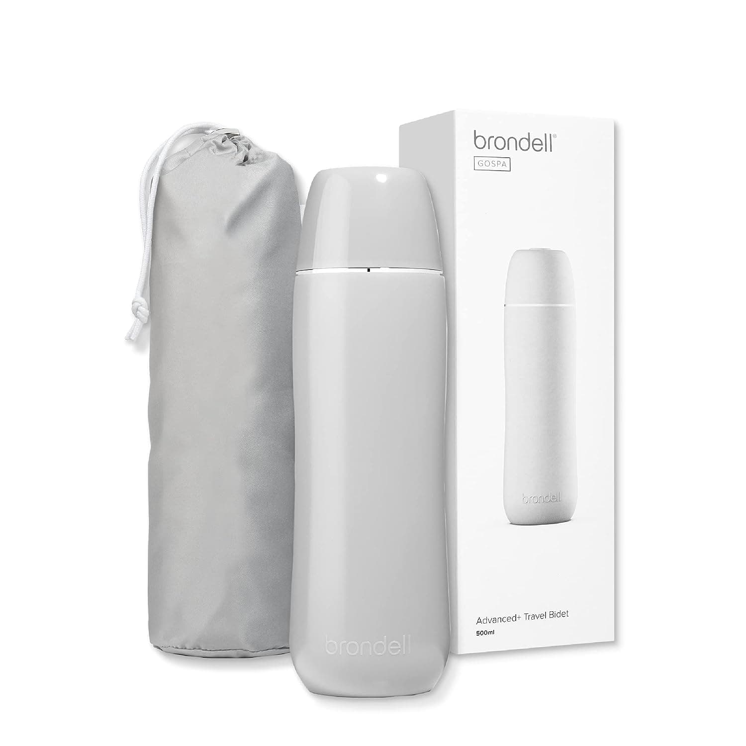 Brondell ビデ、GoSpa Advanced Plus トラベルビデ ポップアップノズル付き、500ml グレー