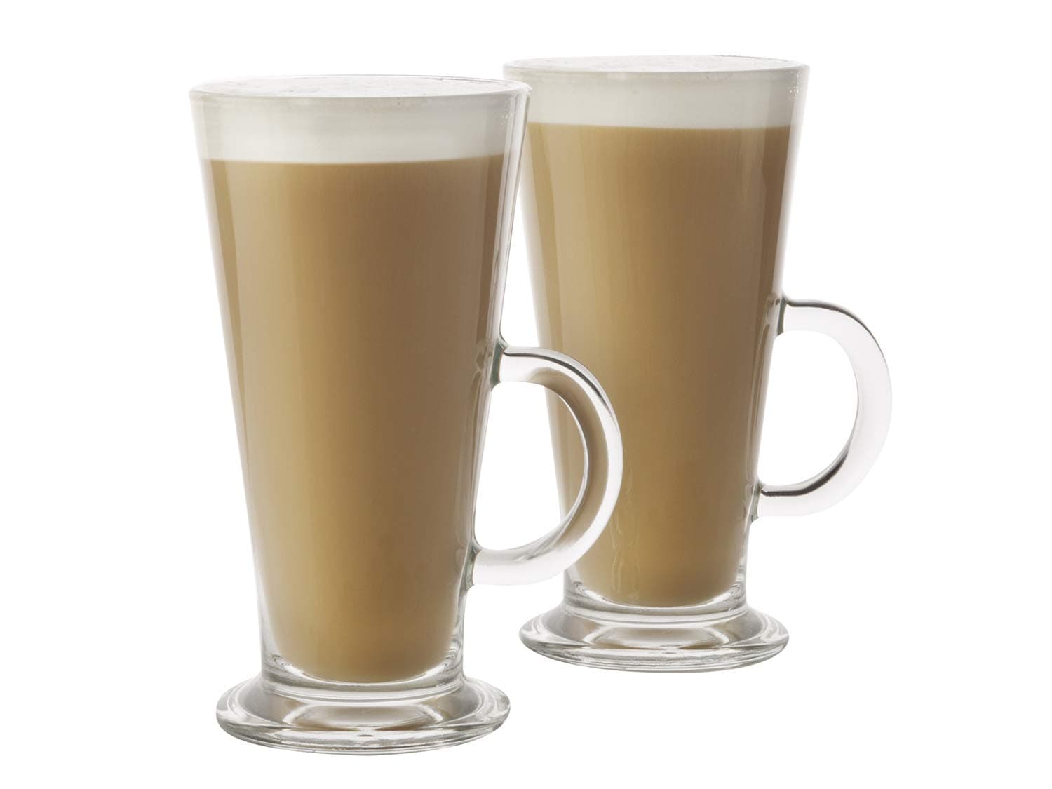 Maxwell & Williams Blend Latte Glass Set, Glass, 260 ml, Set of 2 Coffee Glasses with Handles in Gift Box