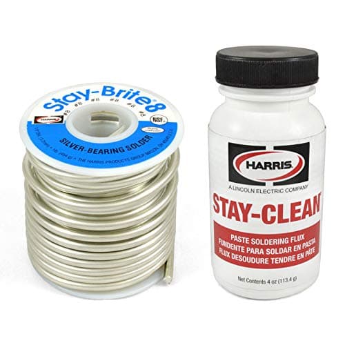 Combo Set Harris Solder Kit SB861 & SCPF4 - Stay-Brite #8 Silver Bearing Solder with Flux