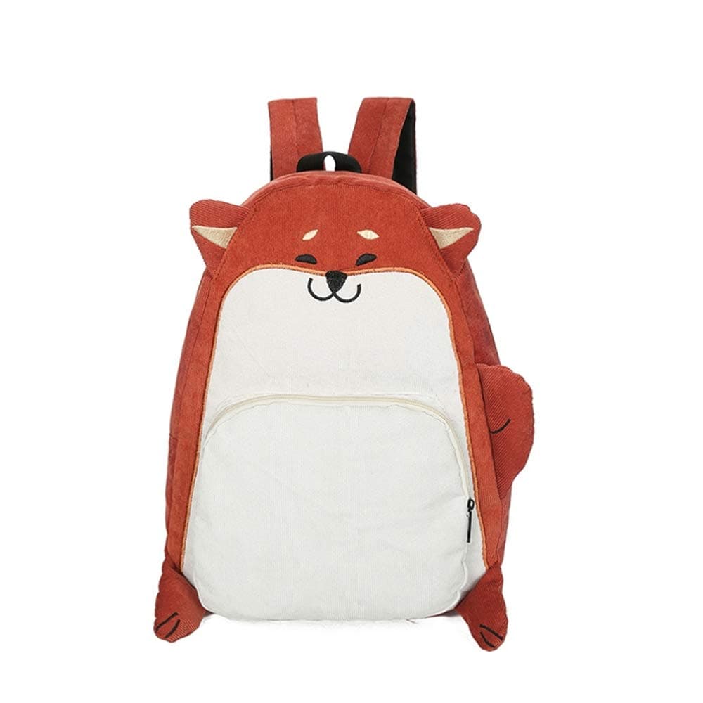 3D Dog/Fox Shape Backpack [ Cute Troubled Face Pug ] Animal Daypack For Girls