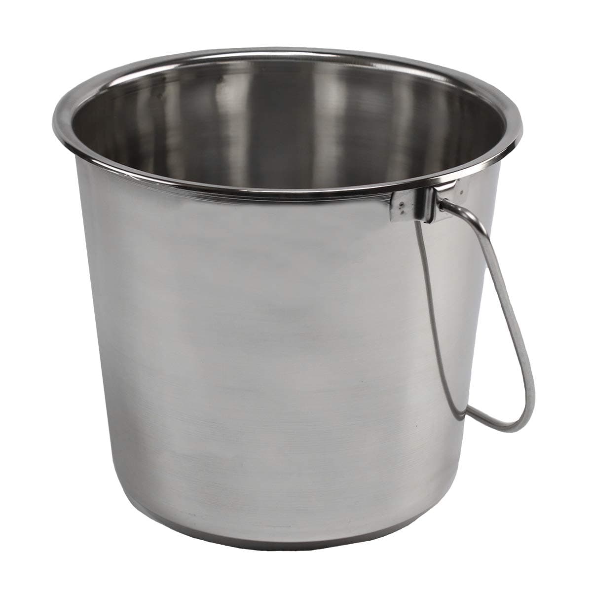 Grip Stainless Steel Bucket (4 Gallon) - Great for Pets, Cleaning, Food Prep - Hang on Fences, Cages, Kennels - Home, Garage, Workshop