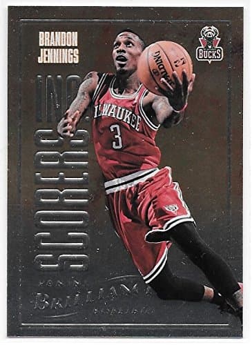 Brandon Jennings 2012-13 NBA Panini Brilliance Scorers Inc. Milwaukee Bucks Insert Card #2