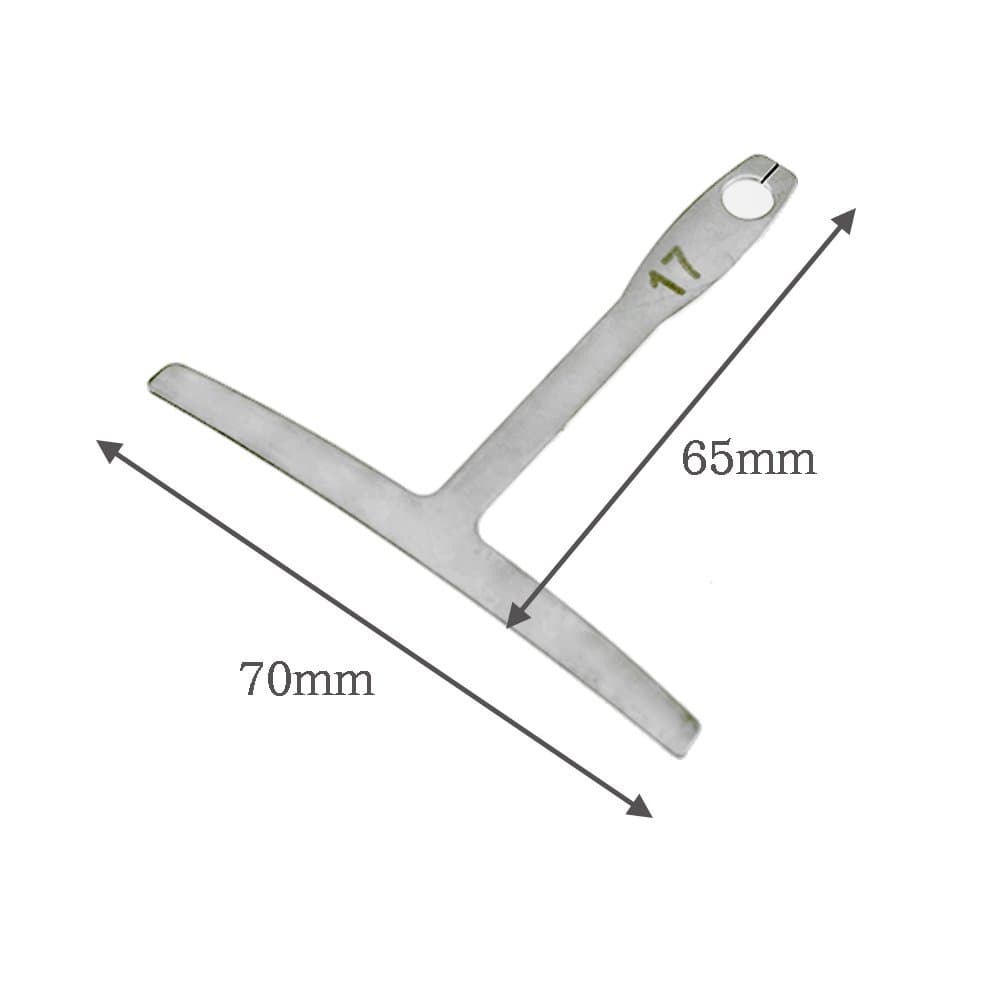 BIGTEDDY - Set of 9 Understring Radius Gauge for Guitar and Bass Setup Luthier Tools for Bridge Saddle Adjustments