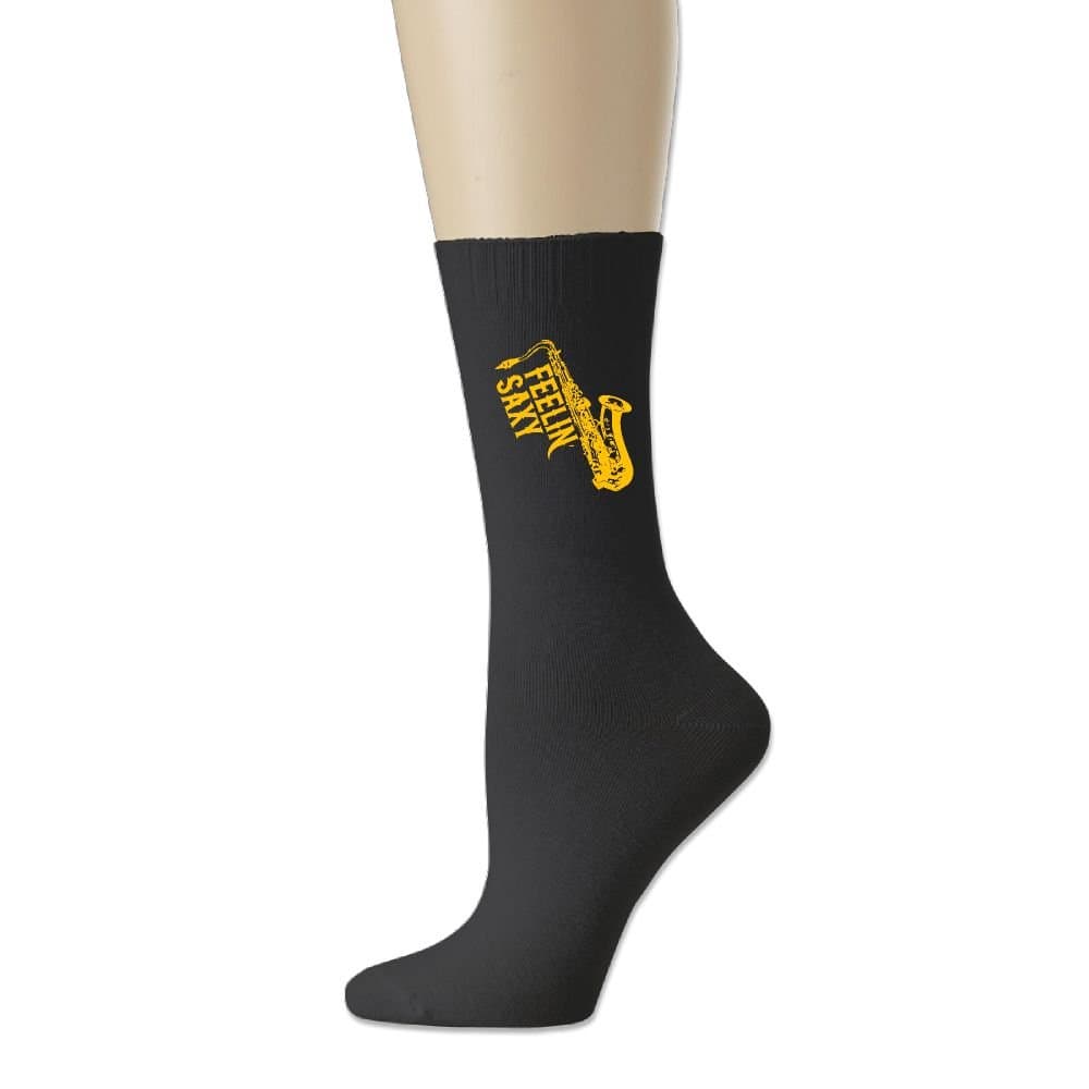 Feelin Saxy Saxophone - Men Women Casual Socks Running Socks 78% Cotton / 20% Nylon / 2% Spandex