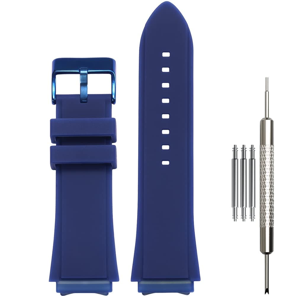 45MM Silicone Rubber Watch Band Compatible With GUESS W0247G3 W0040G3 W0040G7 Men Women Sport Waterproof Strap