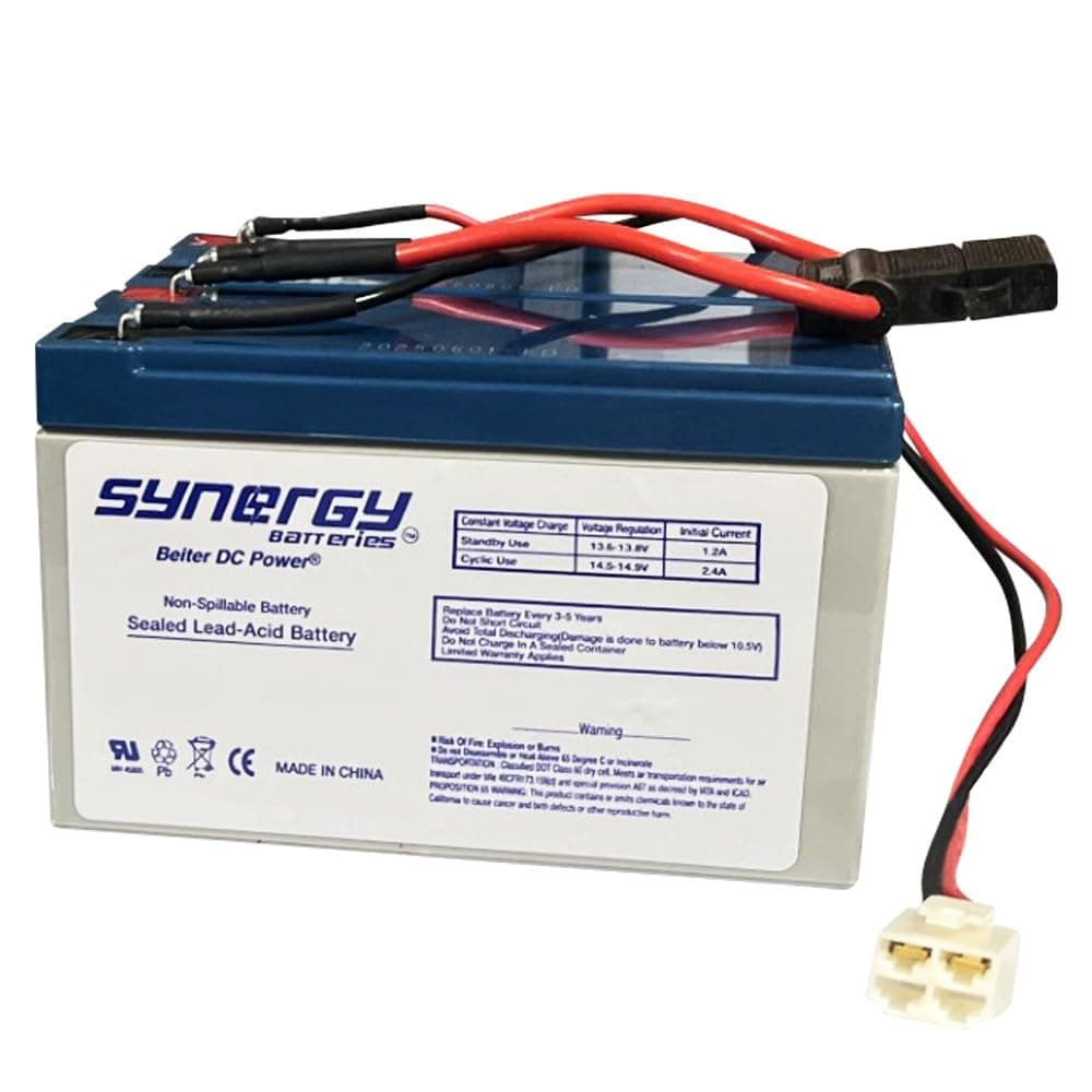 Razor Scooter Battery and New Wiring Harness 12 Volt 7Ah - Set of 2 Includes (6-DW-7) This will not fit E100 - E125 - E150 - E175 Beiter DC Power