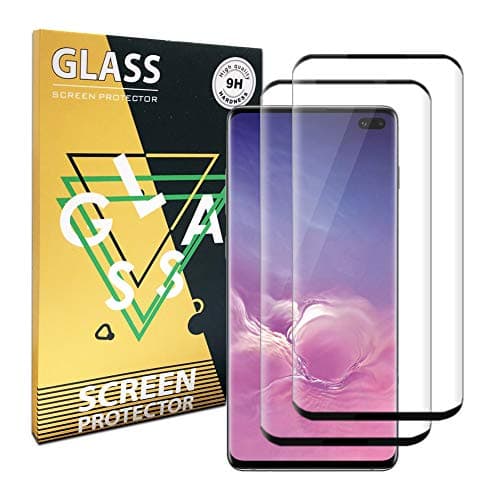 for Galaxy S10 Screen Protector,Galaxy S10 Tempered Glass Screen Protector,[2-Pack][Full Coverage][9H Hardness][Easy Bubble-Free Installation][Anti-Scratch] Compatible with Samsung Galaxy S10[Black]