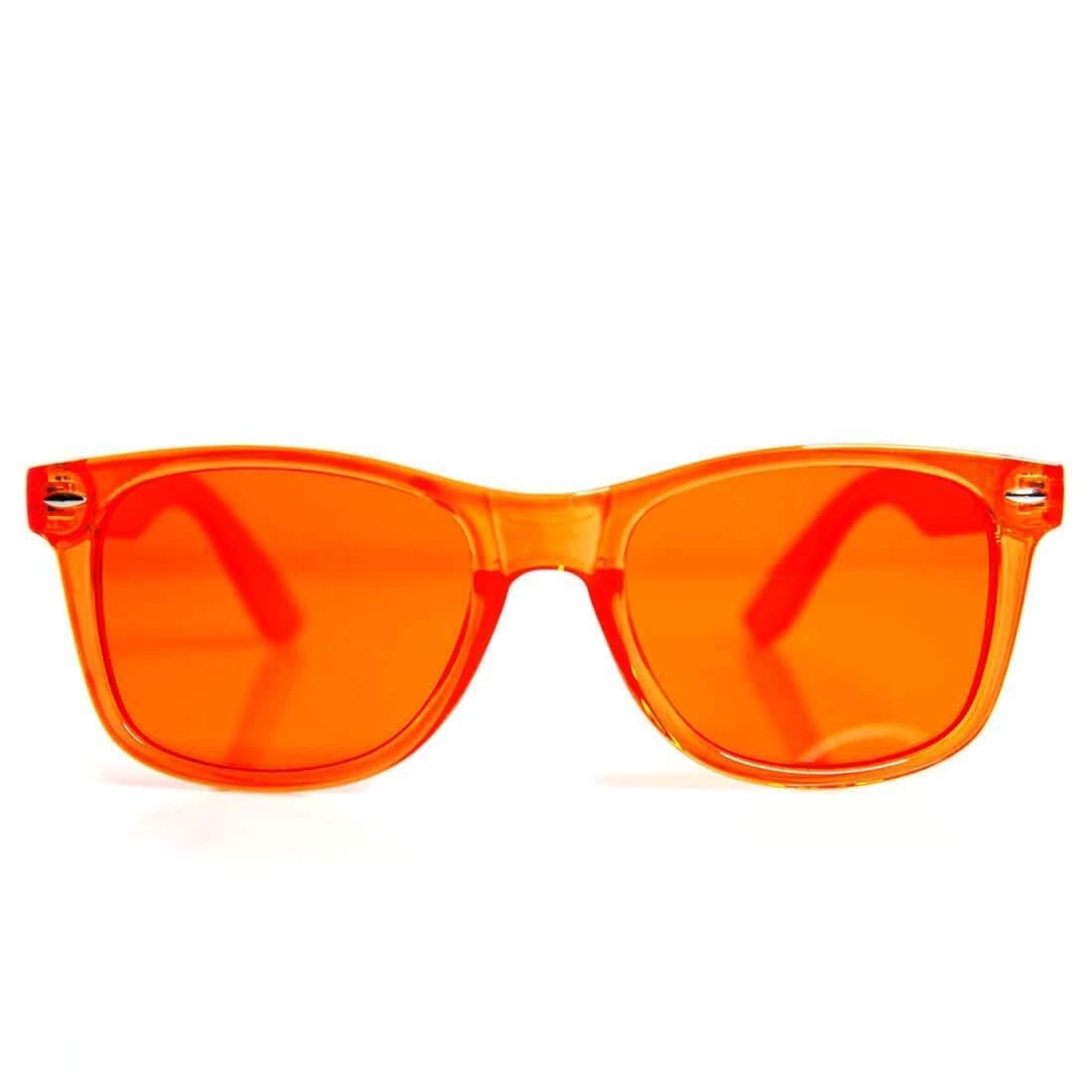 GloFX Colour Therapy Glasses - Chakra & Mood Light Therapy Glasses (Orange)