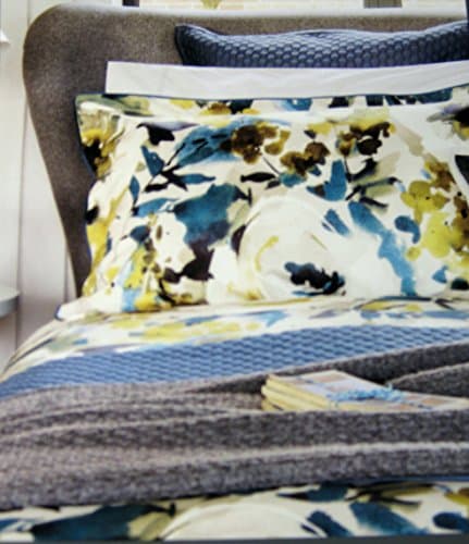 Christy of London King Size Floral Pillow Shams Tranquil Rose 100% Cotton Sateen