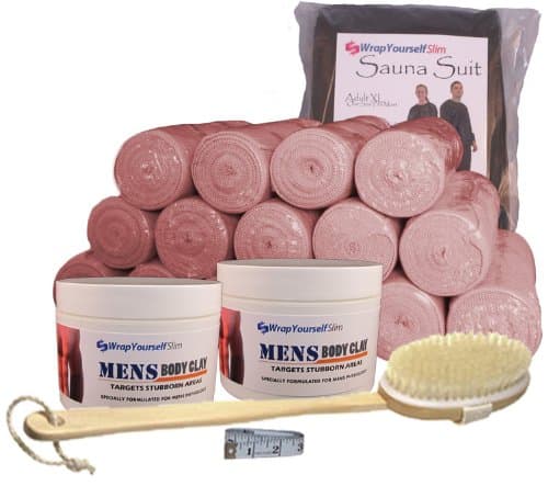 Wrap Yourself Slim Mens Complete Body Wrap Kit