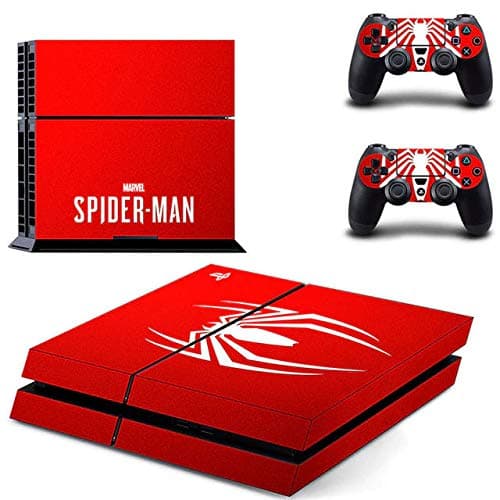 Playstation 4 Skin Set – Spider Hero - HD Printing Vinyl Skin Cover Protective for PS4 Console and 2 PS4 Controller by SuperSkin_Store