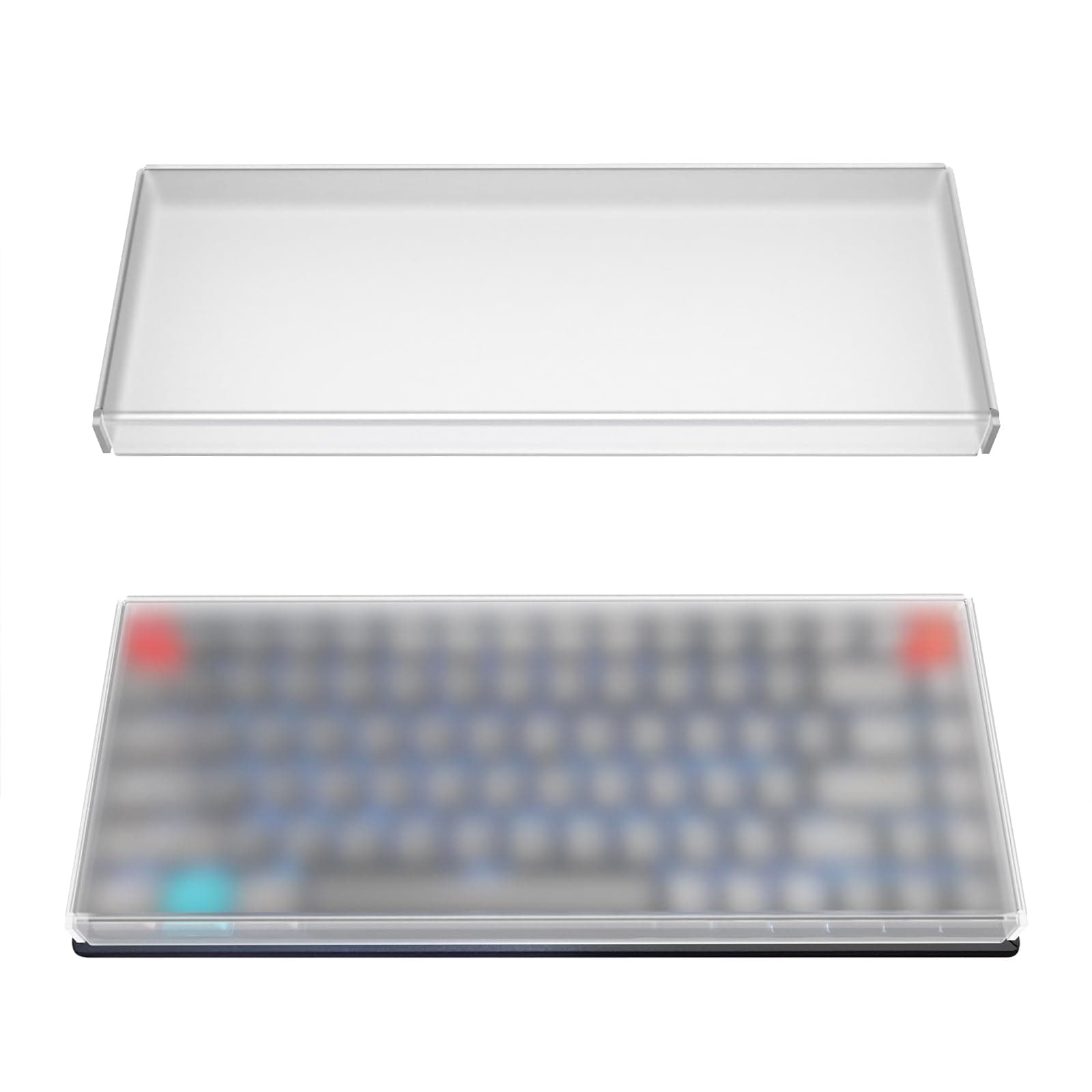 Keyboard Dust Cover for 75% Compact 84 Key Keyboard, Compatible with Logitech MX Mechanical Mini, POP Keys, Keychron K2 (Frosted Acrylic)