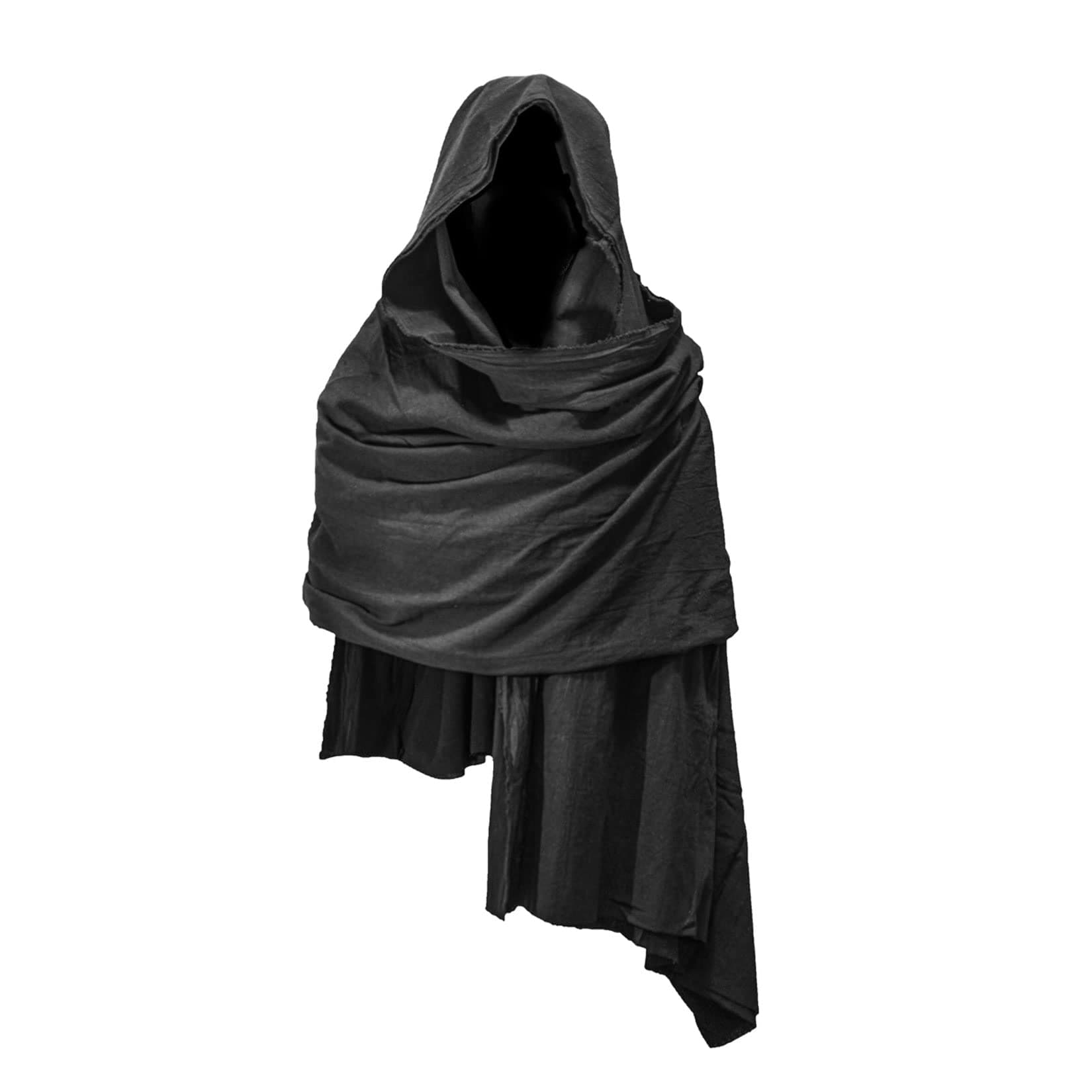 Cowl Hood Scarf Rogue Hood Medieval Cloak Renaissance Costume Men Neck Warmer Hooded Cape Hat Cyberpunk Accessories