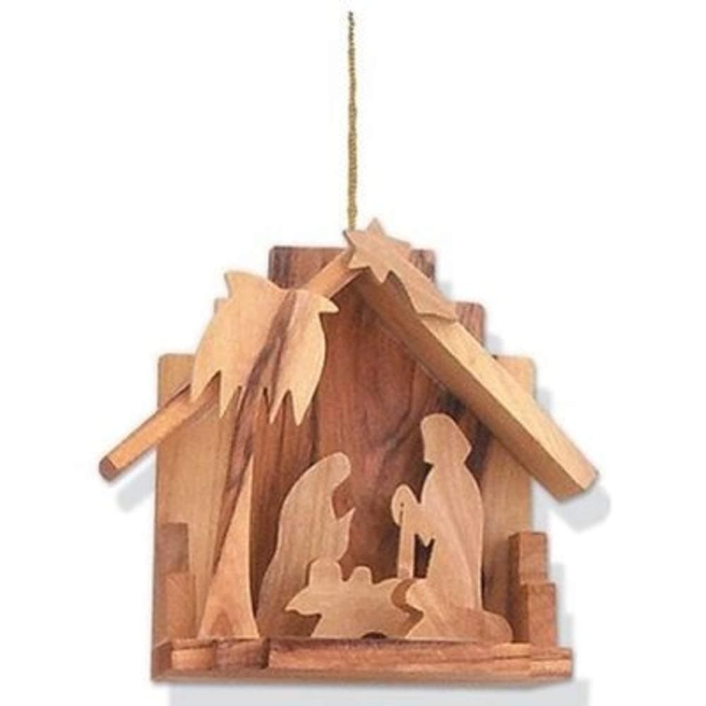Holyland Imports Olive Wood Nativity Ornament
