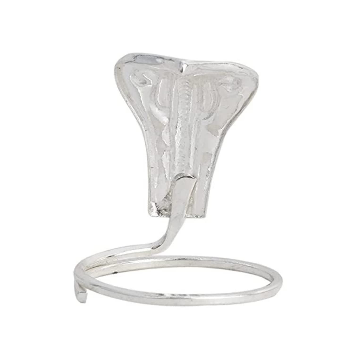 DHRUVS COLLECTION 925 Silver Snake - Nag Devta for Pooja Shivling, Donation & Home Decor Purpose