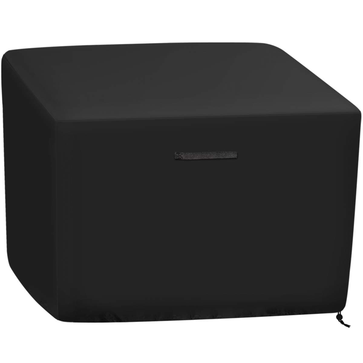 Amolliar Gas Fire Pit Cover Square - Premium Patio Outdoor Cover 100% Water-Proof for 30 inch,31 inch,32 inch Fire Pit/Table Cover,Black(32”L x 32”W x 24" H)