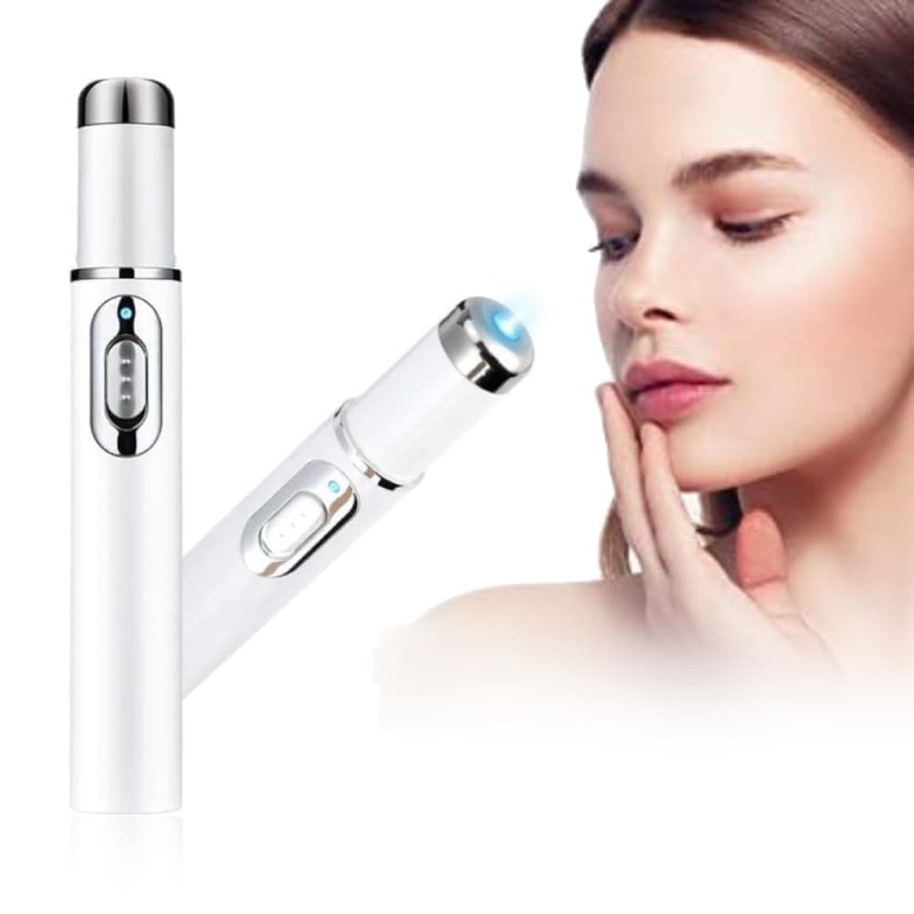 Blue Light Therapy Pen - Electronic Face Skin Scar Removal Pens Repairing Beauty Machine for Scar Wrinkles Puffy Eyes Dark Circles