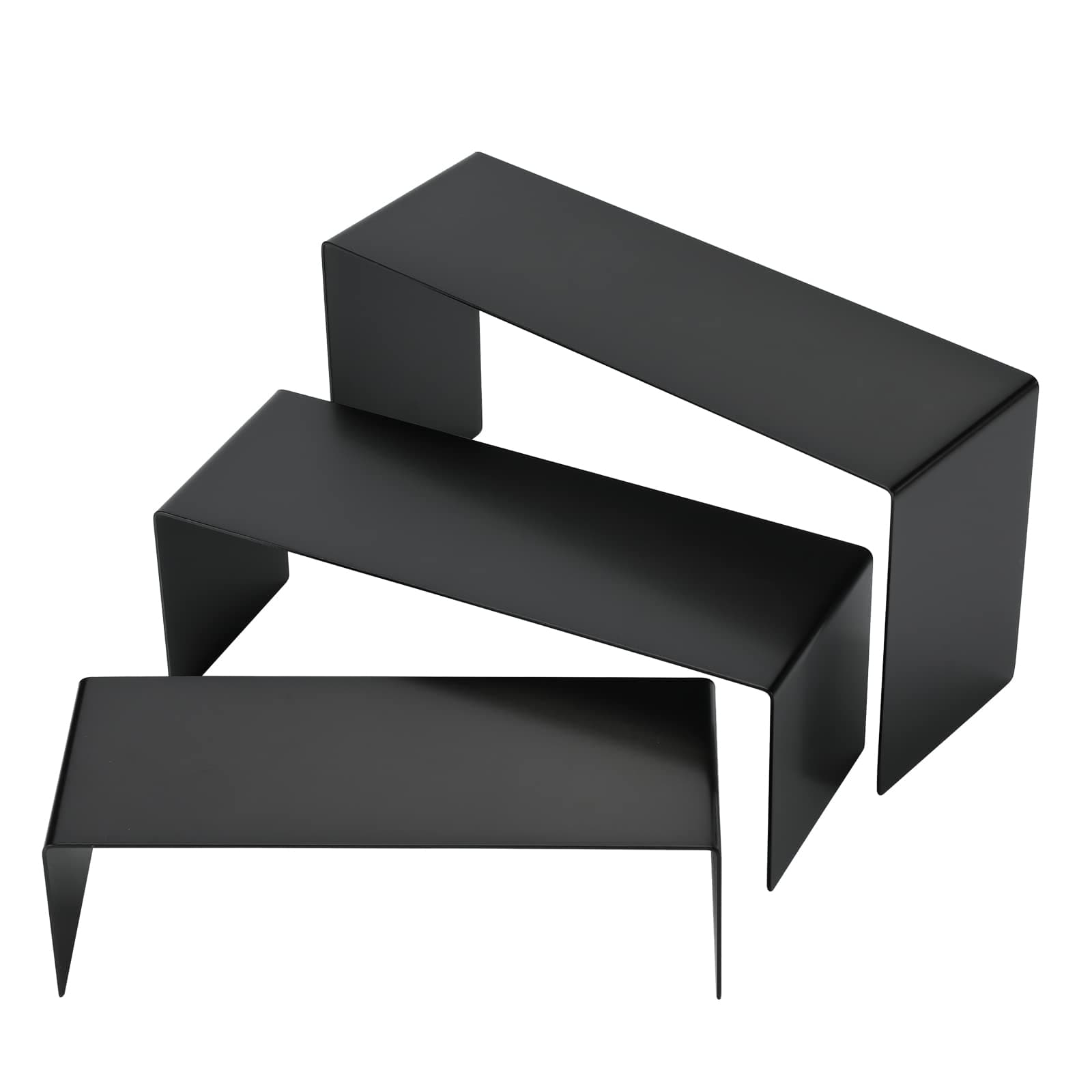 K KAIDIYIN Purse Display Stand Handbag Display Stand Black Stainless Steel Display Risers Showcase Stand Product Stand Set (RCS 50% Recycled Post-consumer Metal)