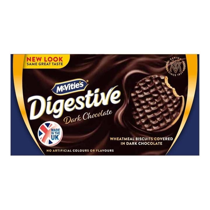McVitie's Digestive Dark Chocolate Cookie Biscuits, 200g - HUMARABAZAR