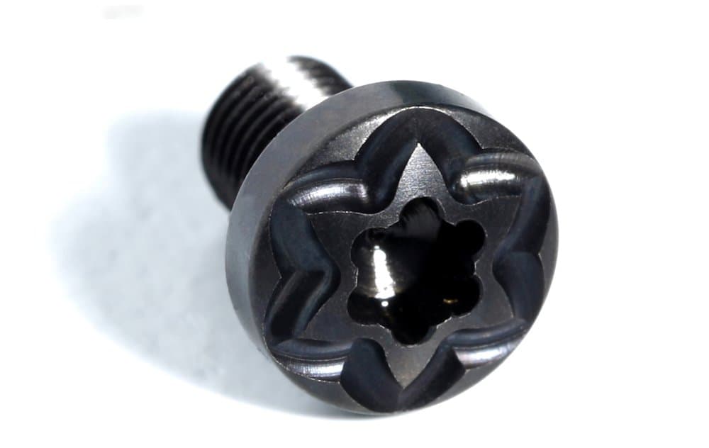 4 ea Black Diablo 1911 Grip Screws, 4 ea O Rings | for Full Size or Slim Grip bushings | 3/16” min Grip Thickness | US Made for Colt and Clones | Please Look at Photos of Screws with Grips/Guns
