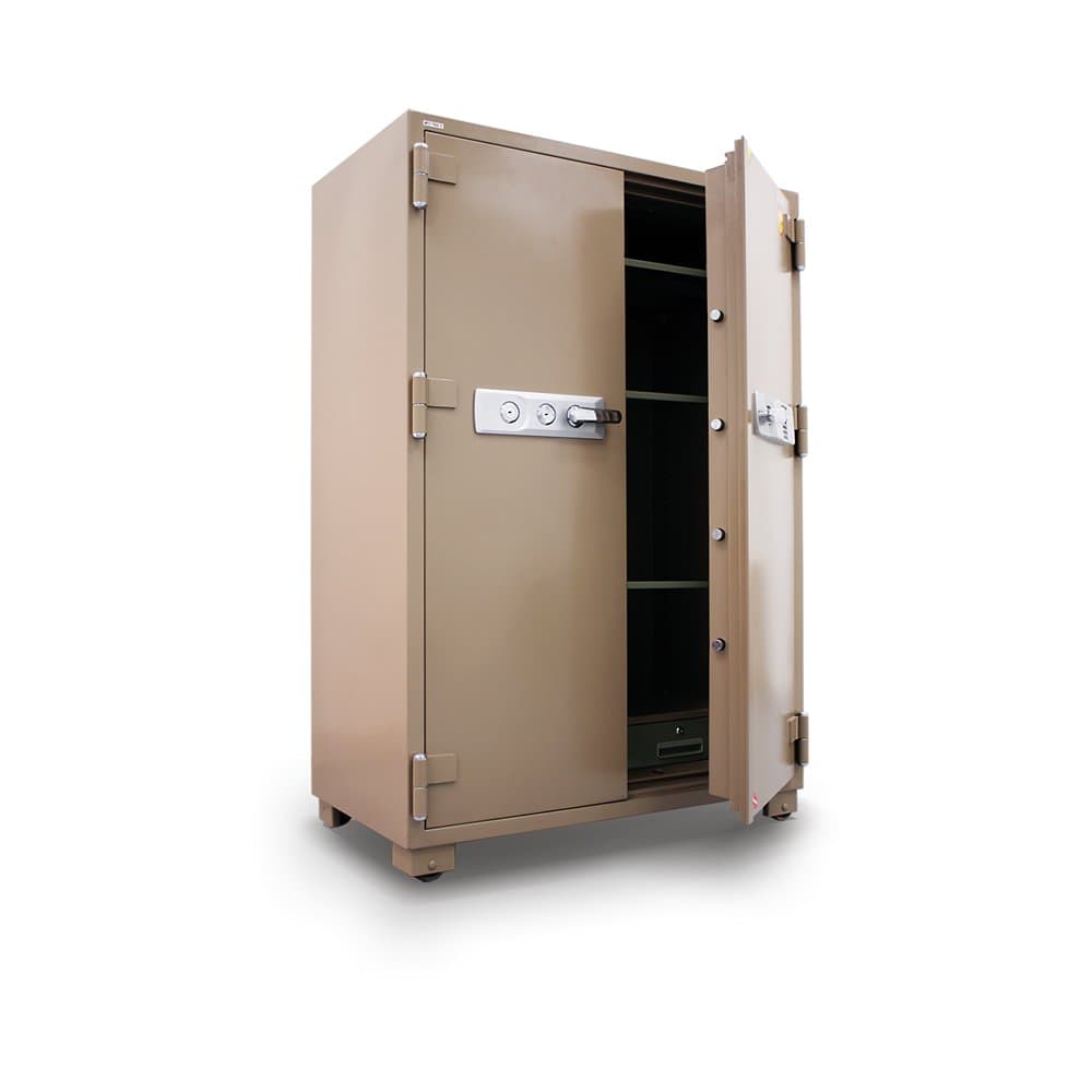 Mesa Safe Company Model MFS-170DD-E 2 Hour Fire Rated Safe with Electronic Lock, Tan