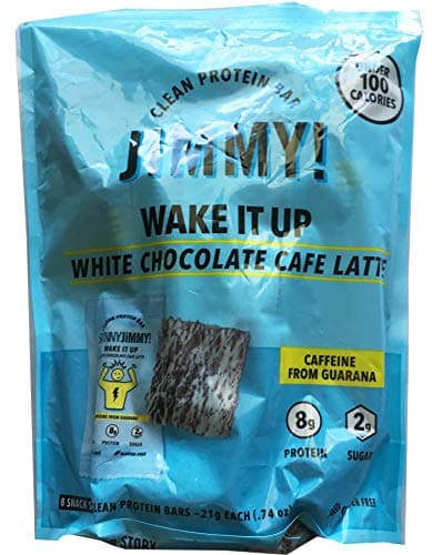 Skinny Jimmy Clean Protein Bars! High Protein Bars, Low Sugar And Gluten Free! Perfect For Meal Replacement & Pre-Workout Snack! Choose From Birthday Bash, Beauty Or Wake It Up! (Wake It Up)