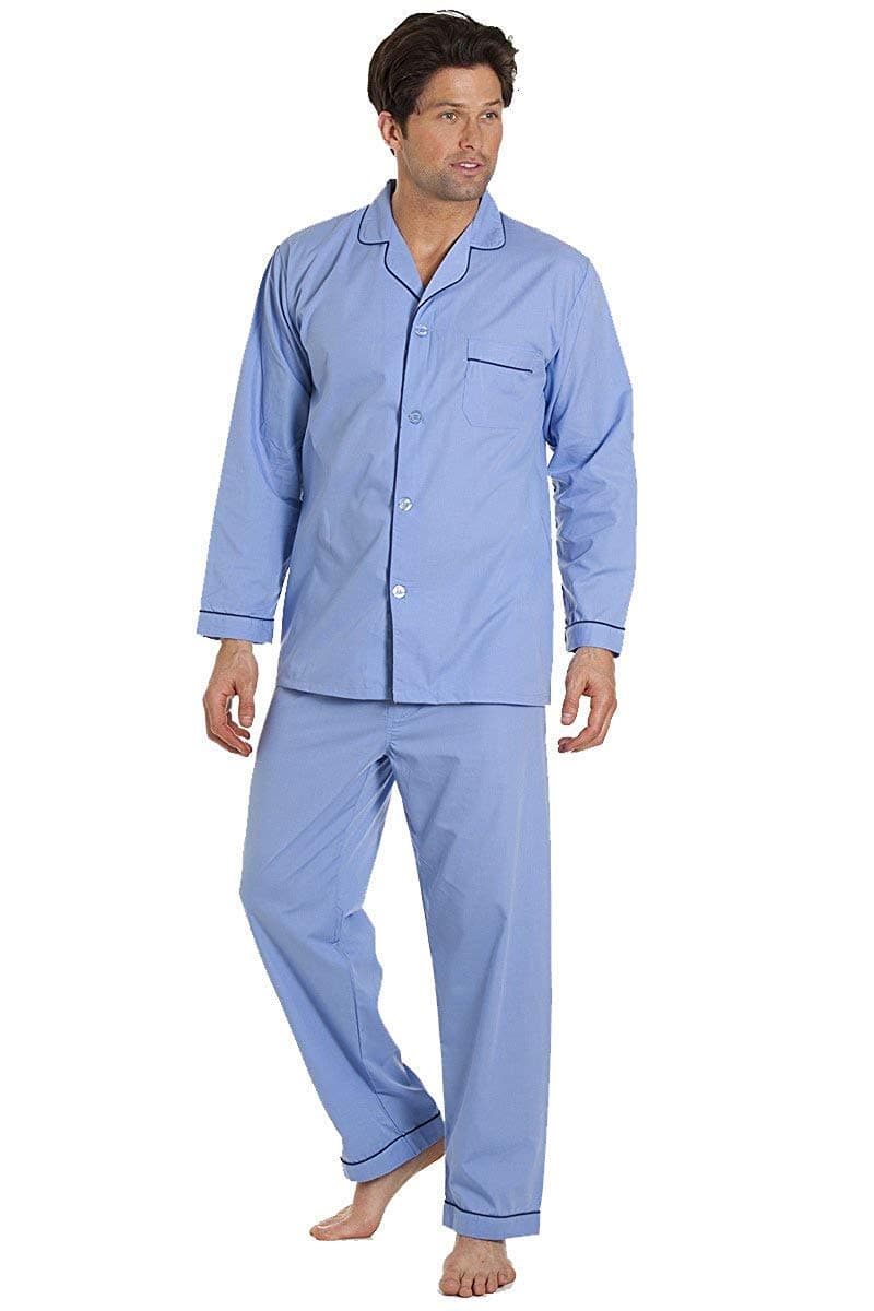 HaigmanMens Easy Care Poly Cotton Pyjamas Pajamas Nightwear Long Sleeve S-3XL