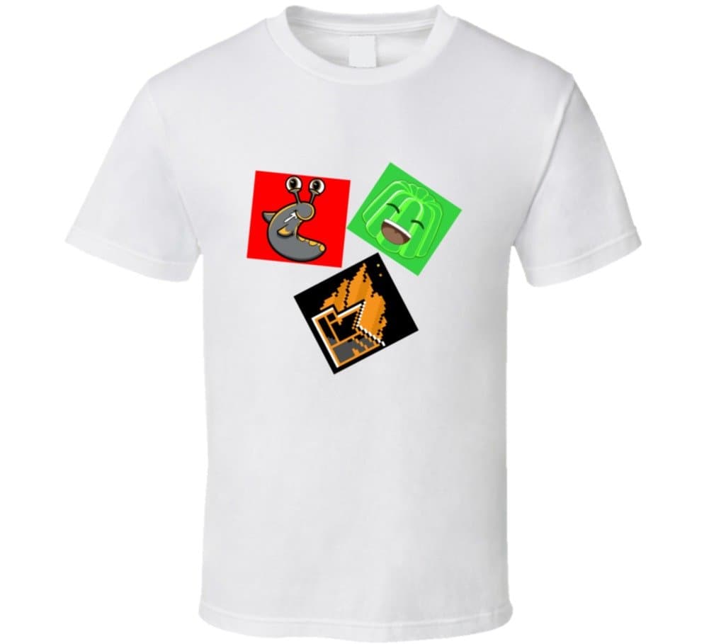 Slogoman, Kwebbelkop, Jelly Youtubers T Shirt L White