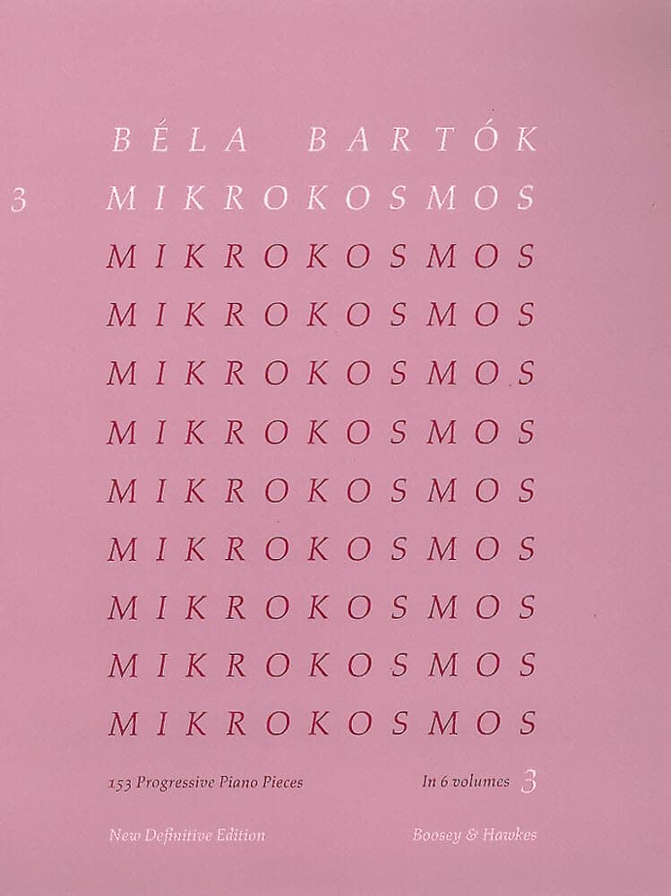 Mikrokosmos Volume 3 (Pink): Piano Solo