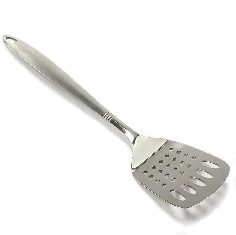 Turner Slotted Stainless Steel Spatula Flipper Food Lifter- Kitchen Tool Gadget