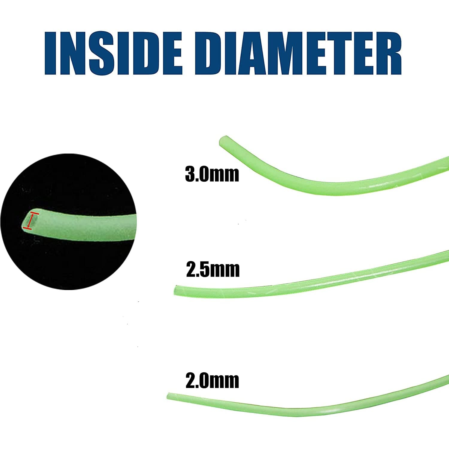 JSHANMEI 5M Luminous Tube Deep Sea Fishing Soft Plastic Fishing Angling Glow Tubing Tool Attract Fish