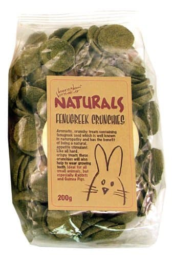 Boredom Breaker Naturals Fenugreek Crunchies For Rabbits, Guinea Pigs And Small Animals (200G) [18945]