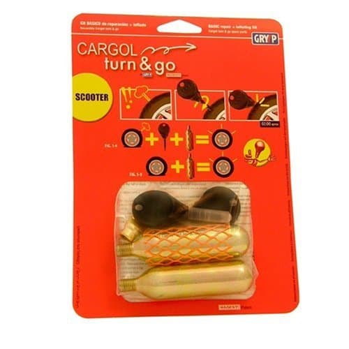 CARGOL K006 Tyre Repair Kit with 2 CO2 Cartridges
